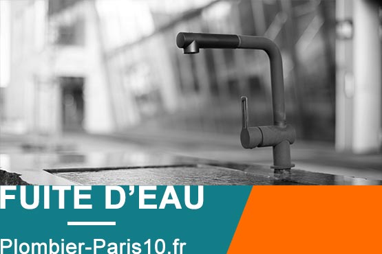 Fuite d'eau sur Paris 10
